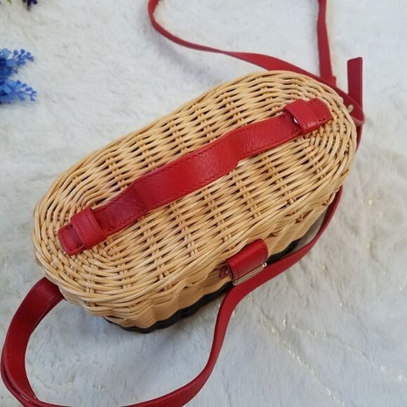 Draper James bucket straw bag NWOT with original dust bag - Picture 7 of 10